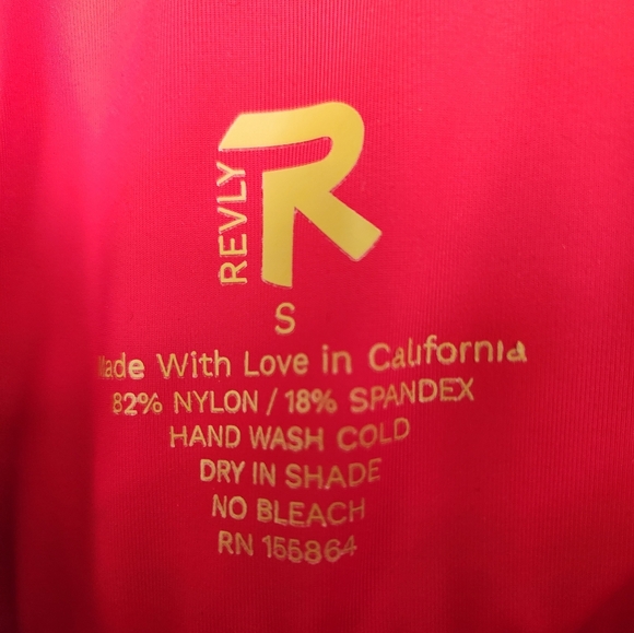 Revly Sport Jessie Hybrid Swim Workout Bikini Bra Crop Top - Red, White, & Blue - Picture 8 of 11